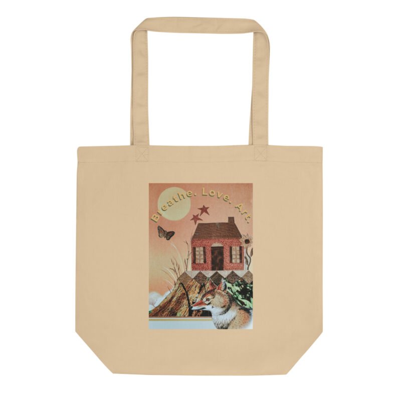 Breathe. Love. Art. - Eco Friendly Tote